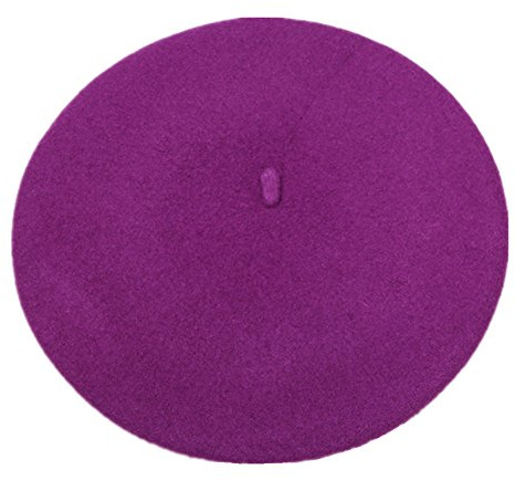 JOYHY Damen Wolle Einfarbig Künstler Klassisch Französisch Baskenmütze Hut | Herbst Winter Warm Barette