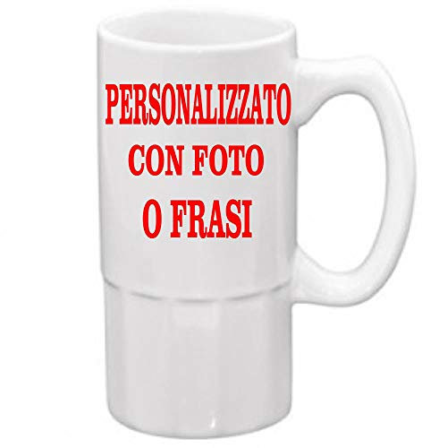 BrolloGroup Boccale Birra in Ceramica Personalizzabile PS 10452 Boccali Personalizzati