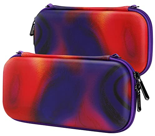PlayVital Tasche für Nintendo Switch Lite,Tasche Tragetasche Reisetasche Zubehör Hülle Case Schutzhülle für Switch Lite mit Stick-Kappen&10 Speicherplatz