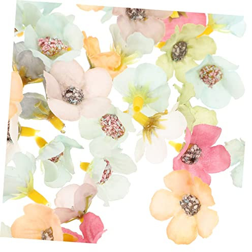 EXCEART 100stücke Künstliche Blütenköpfe Mini-seidenblumen Kleine Blumen Zum Basteln DIY-bastelmaterial Blumenkopfdekoration Mini-Blumen Für Bastelarbeiten
