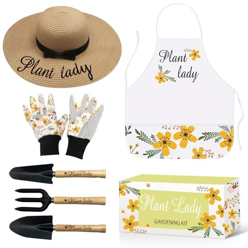 YZNlife Plant Lady Gifts for Women Gardening Tool Kit for Women Birthday Gift for Her Mom Grandmother Spring Outdoor Horticulture Starter
