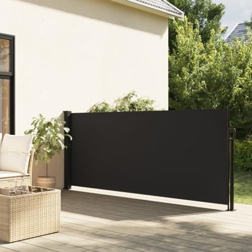 ZEYUAN Toldo Lateral retráctil Negro 120x300 cm, Toldo Balcon, Toldos Exterior Terraza, Toldos para Ventanas, Toldo Vertical Exterior - 4004279