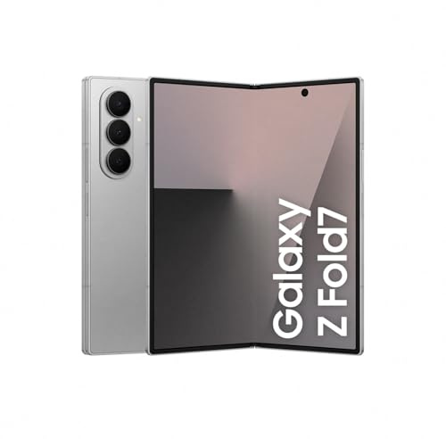 Samsung Galaxy Z Fold7 AI Smartphone mit Galaxy AI, KI-Handy mit Android, Faltbares Design, Großes Display für Multitasking, 200-MP-Kamera, 256 GB, 12 GB RAM, Silver Shadow, 3 Jahre Herstellergarantie