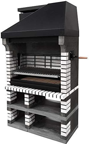 Callow XXL Pfanne American White Mauerwerk Holz befeuert BBQ Grill