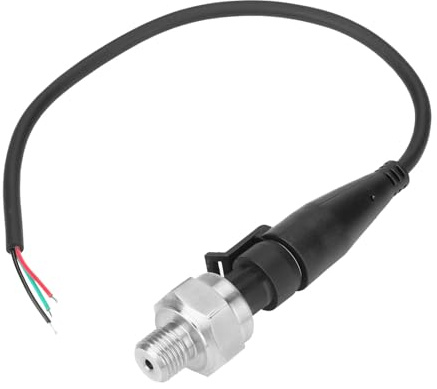 Pressure Transducer Sensor G1/4 Stainless Steel Pressure Sender 0-10PSI 0.5-4.5V Signal Output Compatible with Water Air Gas Fuel Oil Diesel DC 5V