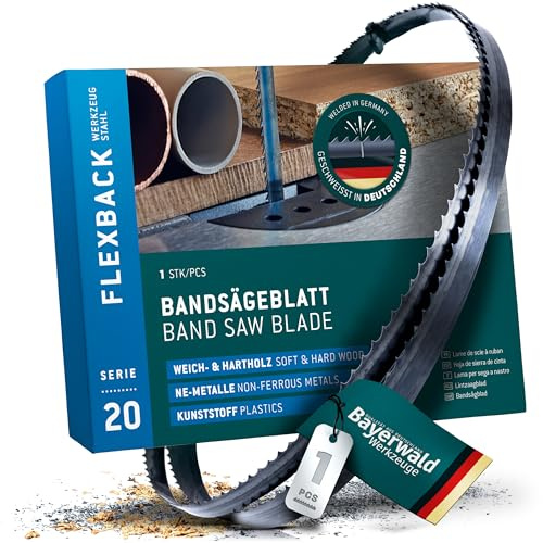 Bayerwald verktygsstål bandsågblad – 2240 x 13 x 0,65 x 6/trä, NE-metaller, plast, tunna plåt/multiverktyg blad, sågband passar för Elektra Beckum och mycket mer.