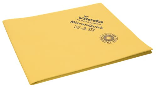 Vileda r-MicronQuick Microfasertuch - 5 Tücher - gelb - B095418SRP | Packung (5 Tücher)