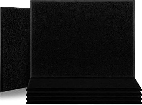 Uoisaiko Large Acoustic Panels 40cm x 30cm, 6 Pack High Density Sound Proof Padding, Self-Adhesive Soundproof Wall Panels for Studio Ceiling Home Office Acoustic Treatment