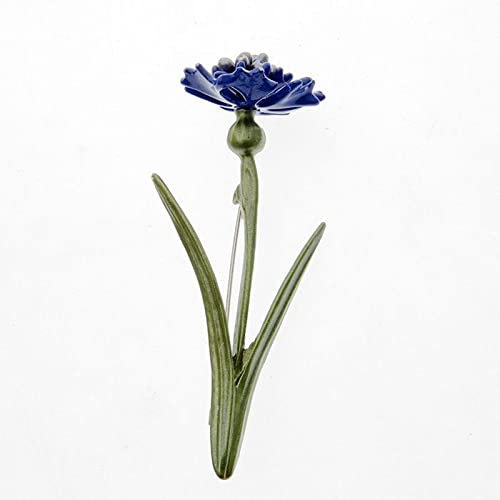 Brosche Clips Broschen Anstecknadel Broschennadel Dekorative Europäische Und Amerikanische Retro-Naturperle Sonnenblume Orangenblüte Lavendel Pflanze Kragen Brosche Weißer Pilz Nagelarmband,Kornblume