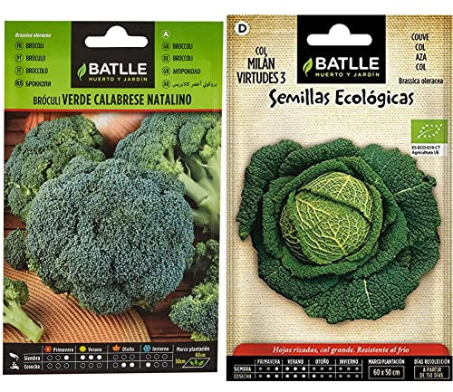 Semillas Batlle Broculi VERDE CALABRESE & Col Virtudes - ECO