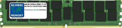 Memoria RAM DIMM (DIMM) de 64 GB DDR4 2666 MHz PC4-21300 288 pines ECC registrado DIMM para servidores, estaciones de trabajo y placas madre