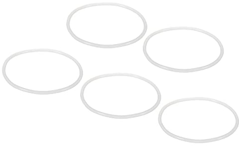 sourcing map O-Ringe, Dichtungsringe, Dichtungen passend für 25,4 cm Wasserfiltergehäuse, 87 x 4 mm, Silikon-Ersatz-O-Ringe, weiß, 5 Stück