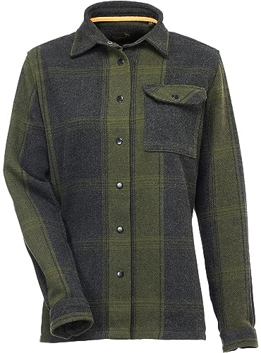Parforce Damen Hemdjacke Francesca Oliv kariert M