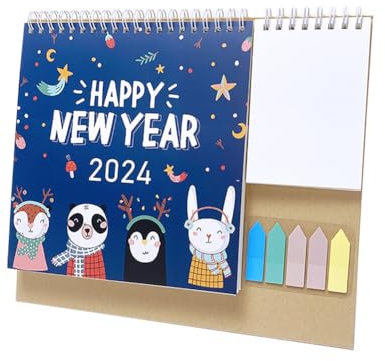 Kalender 2024 Tischkalender, Monatskalender Tischkalender Kalender 2024 Desktop Kalender Monatsplaner Tageskalender Planer, Tischkalender zum Aufstellen bunter Kalender Jahreskalender 2024