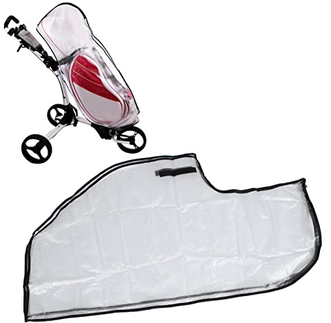 ZAWELIYO Transparenter, Wasserdichter Golftaschen-Regenschutz mit Reißverschluss, Strapazierfähiges PVC-Material, Hält Taschen Trocken, Geeignet für die Meisten Golftaschen, für