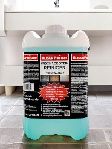 Wischroboter Bodenreiniger Reinigungsmittel 5 Liter Konzentrat | Wischsauger Reiniger Saugwischer Reinigungsautomaten mit bzw. ohne Wassertank