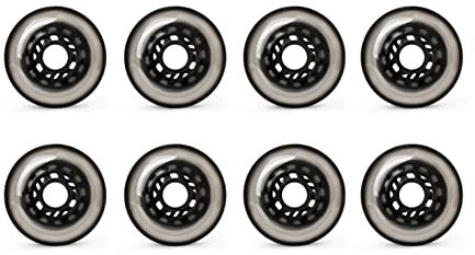 Generisch Rollschuh Skating Räder Indoor/Outdoor Inline Skate Rollen Räder Ersatzräder für Inlineskates Verschleißfeste PU Räder Inline Eisschnelllaufräder für einreihige Skates 72 mm 76 mm 80 mm