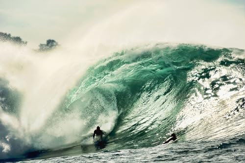 Tabla surf tubo en bodyboard – Made in France – Cuadro de cristal acrílico 90 x 60