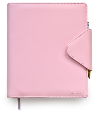 MANOA® Planner BELLA de 6 anillas - archivador con hojas de Agenda 2026 Semana Vista - Medidas (A5+) 19 x 22 cm - 200 Páginas
