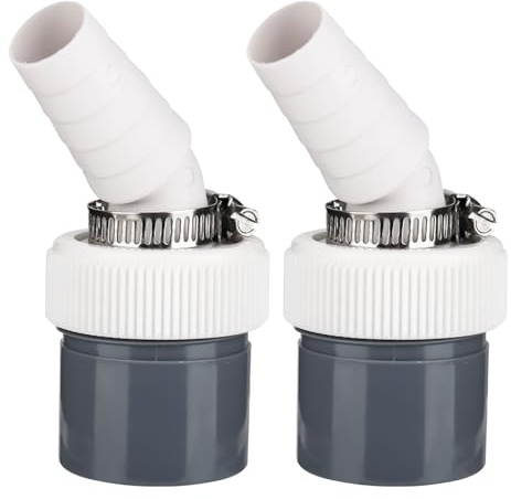 2 Stück Waschmaschine Abfluss Adapter, Waschmaschinenanschluss Eingang Ø18-24 mm und Rohr Ø40 mm, für Anschluss Geschirrspülmaschine Waschmaschine Ablaufschlauch