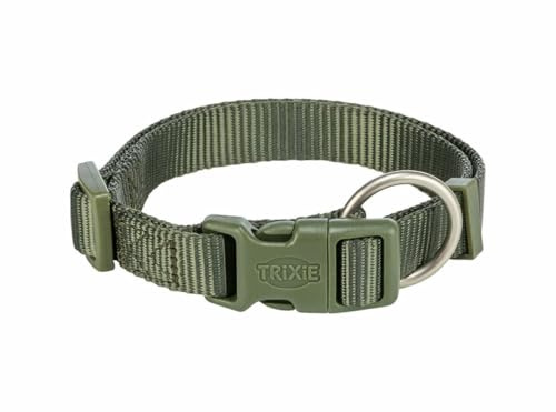 TRIXIE Premium Halsband, L–XL: 40–65 cm/25 mm, olivgrün