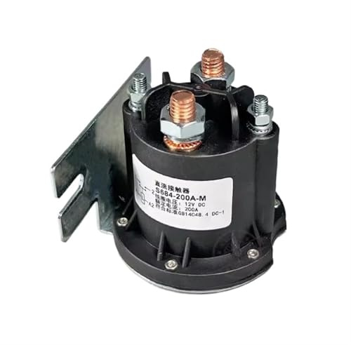 YMUGUEGH Contattore CC, Carrello elevatore, sponda Posteriore, Pompa dell'olio, Tipo normalmente Aperto, Corrente 200 A, tensioni CC 12 V, 24 V, 36 V, 48 V, 60 V, 72 V(2NO_12V)