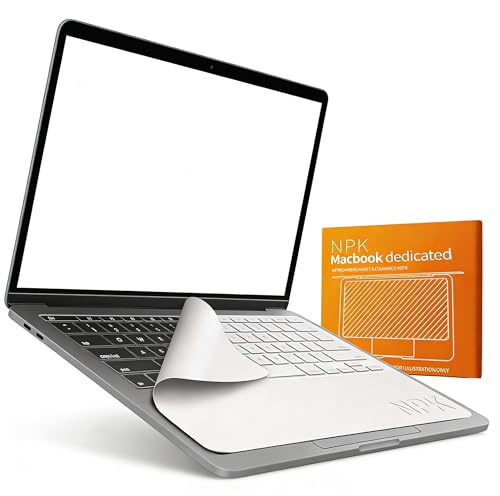 Bildschirm Tastatur Abdruckschutz Tastaturschutz für MacBook Air 15/16 Zoll Reinigungstuch Mikrofaserfolie für MacBook, Computertastatur staubdichtes Tuch 34x22cm, Staub und Fingerabdrücke verhindern
