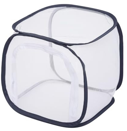 Copertura per piante a rete, protettiva pieghevole per piante, rete da frutteto, gabbia a rete da giardino per balcone, davanzale, serra, frutta, verdura, 30 x 30 cm