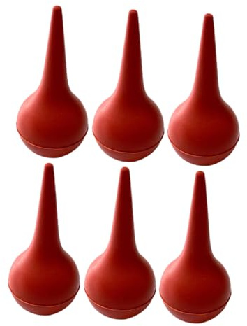 Gatuida Kit de 6 de Succión para Nariz de Niño, Bola de Goma Roja y Función de Soplador de Aire para Limpieza Confiable y Eficaz