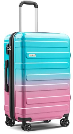 VIVIcity Carry on Luggage 22x14x9 Airline Approved, Expandable 20 Inch Hardside Suitcase with Wheels TSA Lock, PC+ABS Lightweight Carry on Suitcases for Women
