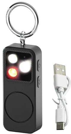 Allarme Personale,Autodifesa Ricaricabile 150dB - Allarme Di Sicurezza A Suono Forte Portachiavi Per Donne - Per Protezione Sicurezza Zaino Cintura Tasca Ragazze Anziani Viaggio Quotidiano