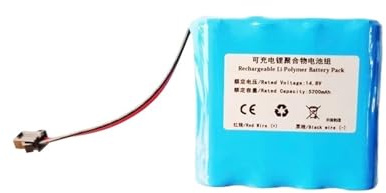 Batteria Da 14,8 V 5200 MAh 6800 MAh, Compatibile Con Lefant N3, Batteria Al Litio For Spazzatrice C465-G1-4S2P Da 14,4 V(5200mAh)
