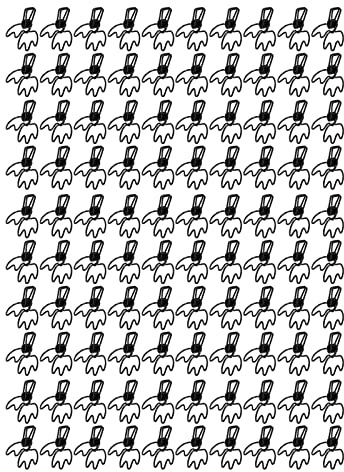 Clip Fermacarte Metallo a Forma di Corona, 100 Pezzi, Pinze per Documenti con Coda Lunga Forata - Design Unico, Forza di Bloccaggio Forte, Ideali per Ufficio e Casa (Nera)