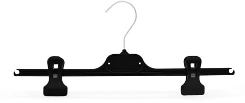 Kiroplast 10 Grucce per Pantaloni Pinza Stampelle Salvaspazio Appendini Plastica Pinze Clip Gonne Appendini Gonne Grucce 36 cm