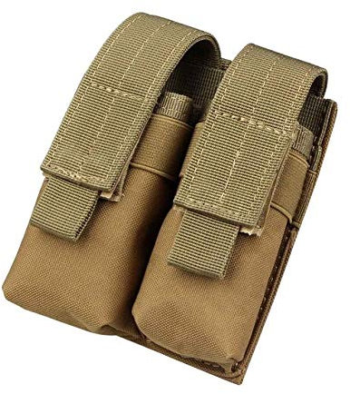 Gexgune Jagd Magazin Tasche, Nylon Mag Beutel Taktische Doppel Molle Pistole Magazin Beutel für 1911 G1ock 9mm (2 Farbe optional)