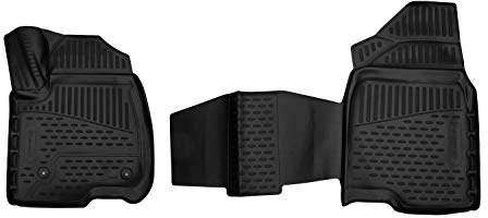 Gummimatten Fußmatten Chevrolet Silverado Crew Cab Eimer Sitz Rücksitz Untersitz Aufbewahrung 2019-> Vorne 2-teilig