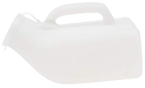 Tubayia 1000ml Urinflasche Männer Tragbar Urinal Flasche für Camping Auto Notfall (Weiß)