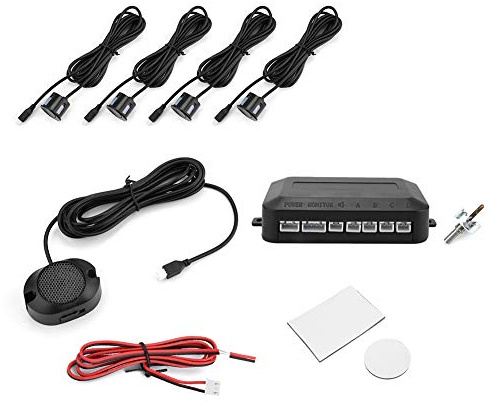 Sensor de estacionamiento de coche, sistema de sonda de indicador de sonido de advertencia del equipo de radar de marcha atrás 12V