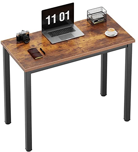 Need Computertisch Kleiner Schreibtisch 80x40 cm PC Tisch Bürotisch Arbeitstisch Esstisch für Home Office, Vintagebraun