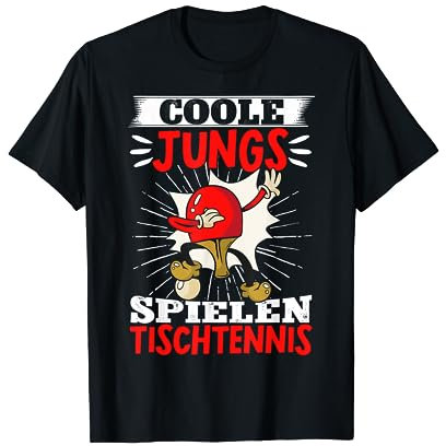 Dabbing Tischtennisschläger Coole Jungs Spielen Tischtennis T-Shirt