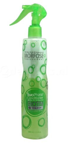 Morfose Biotin Leave-In Conditioner Spray 400 ml, balsamo per capelli a due fasi con protezione dal calore, per la crescita dei capelli, pettinabilità e lucentezza, per tutti i tipi di capelli