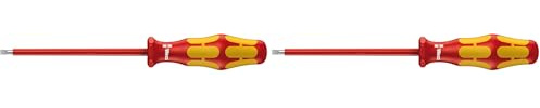 Wera - 05006110001-160 i SB VDE-isolierter Schlitz-Schraubendreher SB, 0,6 x 3,5 x 100 mm (Packung mit 2)