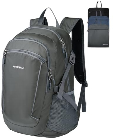 WATERFLY Faltbarer Wanderrucksack 28L Tagesrucksack