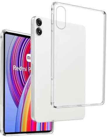 Cover in Gel TPU Trasparente per XIAOMI REDMI Pad PRO 12,1 4G/5G - Poco Pad 12,1 4G/5G, Ultra Sottile 0,33 mm, Morbido Flessibile, Custodia Silicone