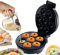 1400W Mini Doughnut Maker, Double Sided Heating, Non-Stick Cooking Plates for 8 Homemade Donuts, Indicator Lights, Easy Clean Snack Dessert Making for Kids, Vegan, Breakfast Doughnuts