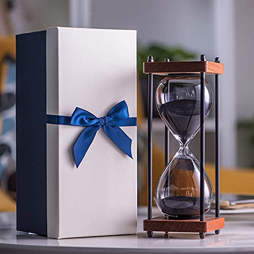 Sanduhr, Sanduhr, Sanduhr Sanduhr 30 Minuten Glas Sanduhr Uhr Sanduhr Basteln GlasDekoration(Black)