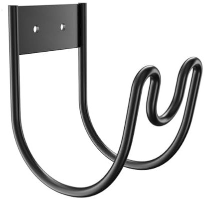 Qerwsdty Gartenschlauchhalter Aus Metall - Wandmontierter Wasserschlauchhalter - Schlauchaufhänger für Wasserschlauch-Verlängerungskabel, Staubsaugerschlauch