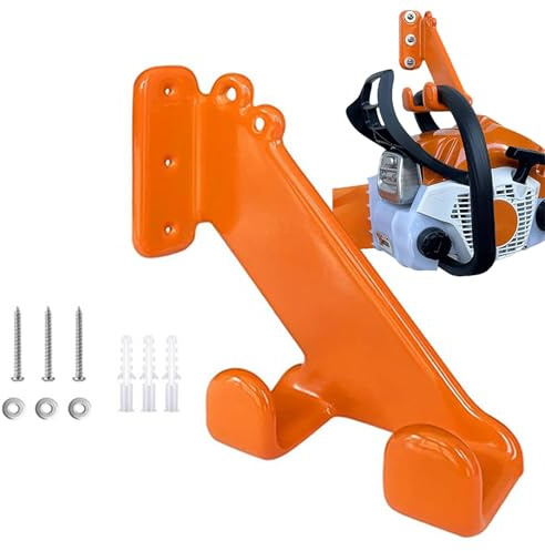 Porta della motosega a parete - Gancio di conservazione multifunzionale, rack pesante, organizzatore di utensili elettrici | Stand di motosega regolabile con caratteristiche di sicurezza, rastrelliere