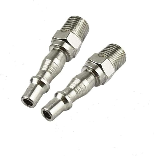 2pcs air line connectors for air Compressor, Airline Fittings, Garden Hose connectors and Fittings, Durable and Easy-to-use air Compressor Fittings