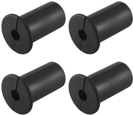 Gorise Kit de routage de câbles 4 pièces, passe-câbles pour traversées noires, passe-câbles muraux en silicone
